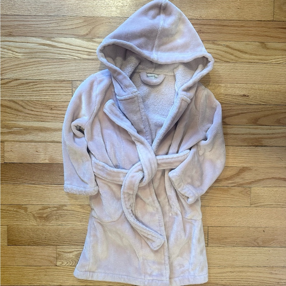 Company Store Plush Kids Robe Blush 2-4t